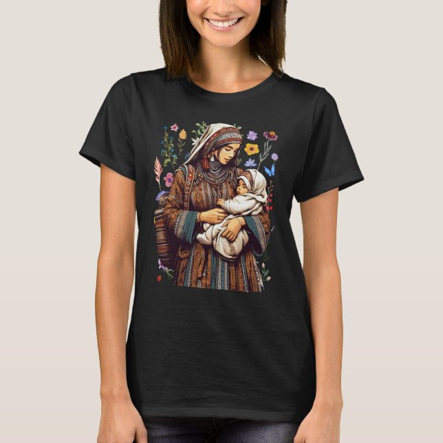 Amazigh Kabyle Berber Tattoo symbols tifinagh art  T-Shirt (Front)