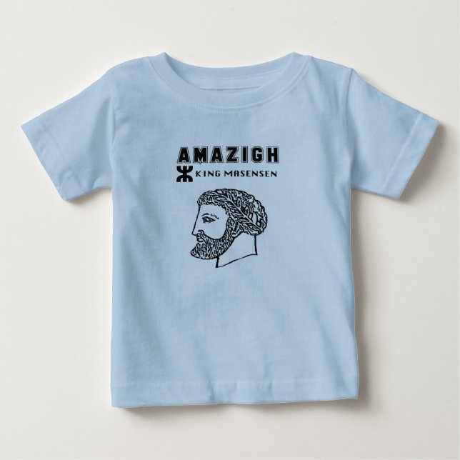 amazigh king Massinissa Kabyle algerie Morocco Baby T-Shirt (Front)