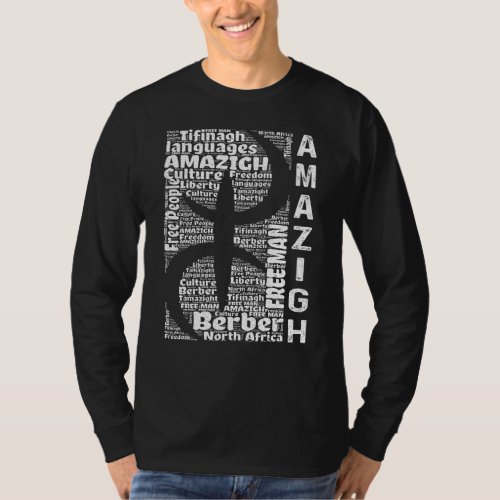 Amazigh Logo graphic design with different words   T_Shirt