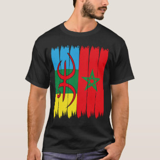 amazigh morocco flag - amazigh atlas rif soouss T-Shirt