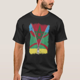 Amazigh Morocco Flag Heritage North African T-Shirt