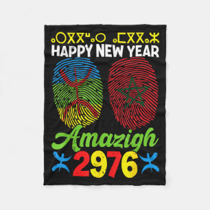 Amazigh New Year Celebration 2976 Amazigh New Year Fleece Blanket