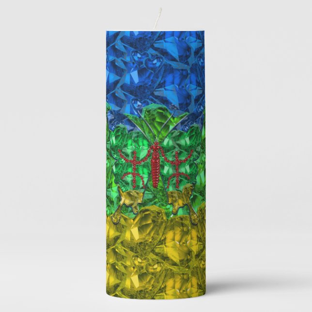 Amazigh Pillar Candle (Front)