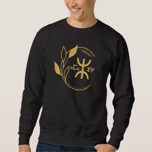 Amazigh Pride Tifinagh Patriotic Kabyle Graphic Fl Sweatshirt