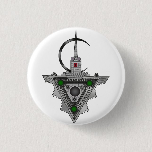 Amazigh Tazerzit Button (Front)