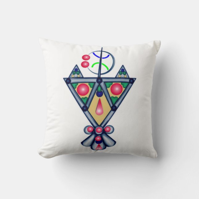 Amazigh Throw Pillow (Front)