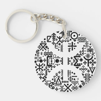 Amazigh z imazighen pattern keychain