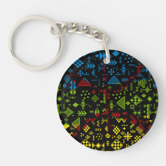 Amazigh z imazighen pattern keychain