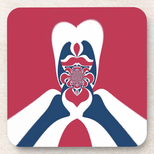 Amazing Abstract E.T. Art Print Beverage Coaster (Front)