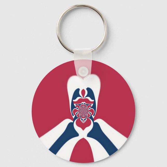 Amazing Abstract E.T. Art Print Keychain (Front)