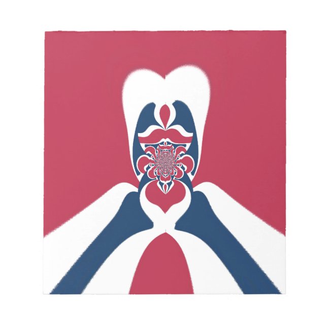 Amazing Abstract E.T. Art Print Notepad (Front)