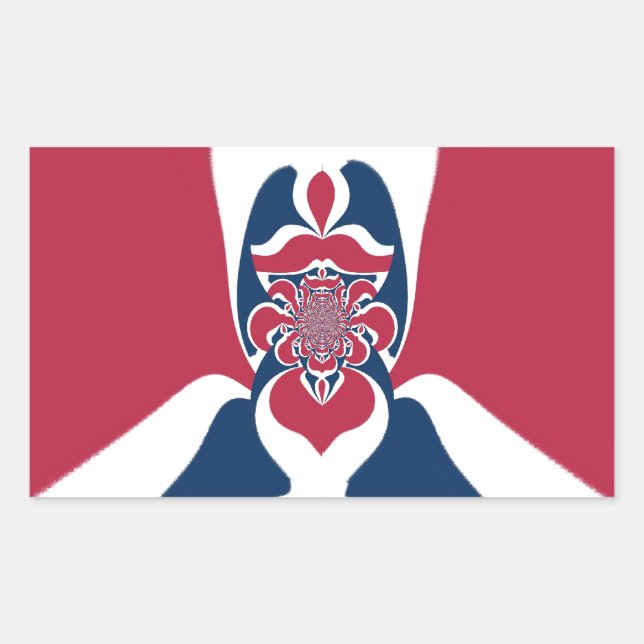 Amazing Abstract E.T. Art Print Rectangular Sticker (Front)