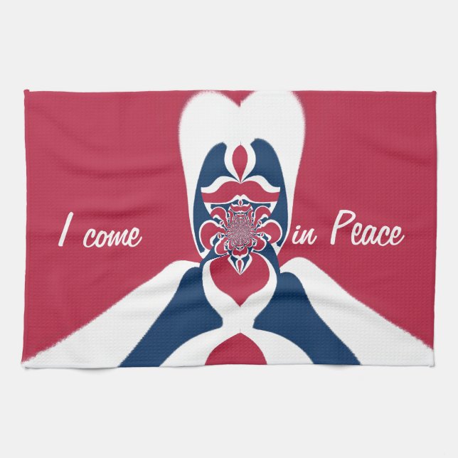 Amazing Abstract E.T. Art Print Towel (Horizontal)