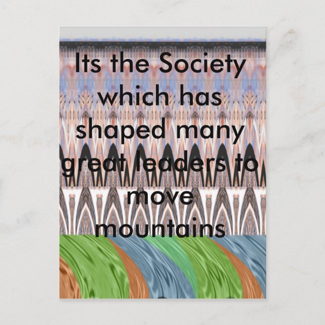 Amazing Abstract Pattern Art Print Postcard (Front)