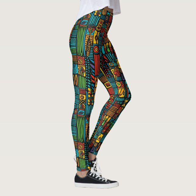 Amazing Abstract Pop Fashion Leggings (Right)