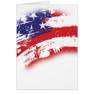 Amazing Abstract USA Flag Incredible Cards