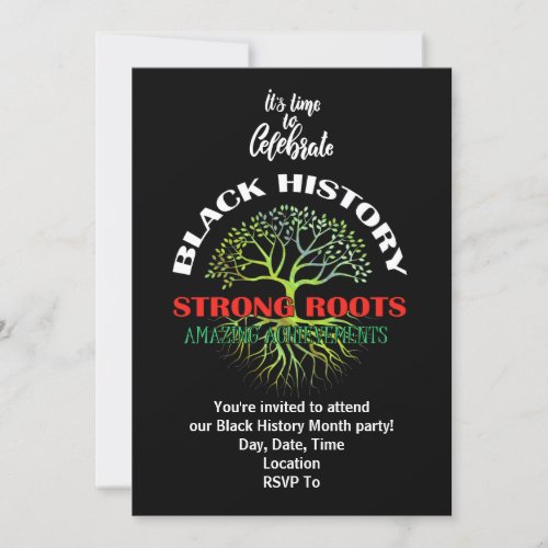 Amazing Achievements BHM Party Invitation