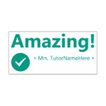 [ Thumbnail: "Amazing!" Acknowledgement Rubber Stamp ]