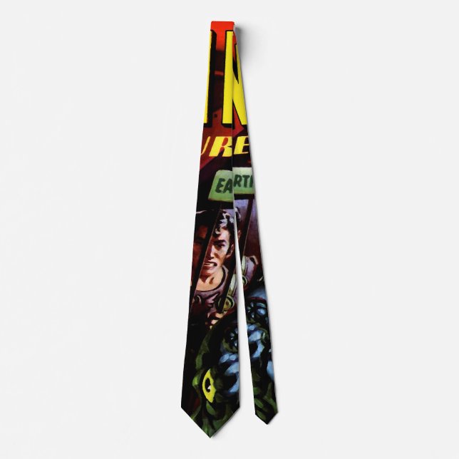 Amazing Adventures #2 Retro Sci Fi Comic Book Neck Tie (Front)