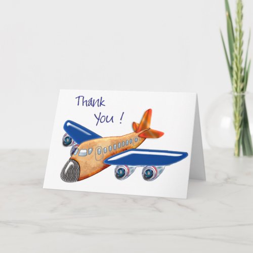 Amazing Airplane 3 Thank You Card