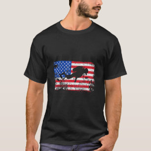 Amazing American Flag Scuba Diver For Diving Dive  T-Shirt