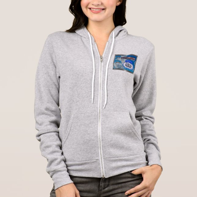 Amazing American Paratrooper and Flag Hoodie (Front)