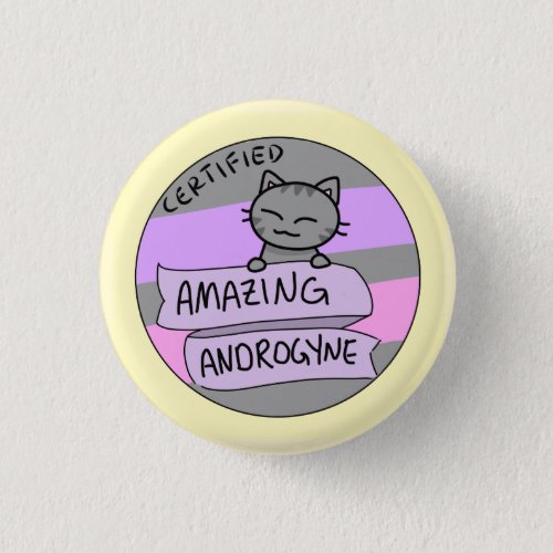 Amazing Androgyne Pinback Button