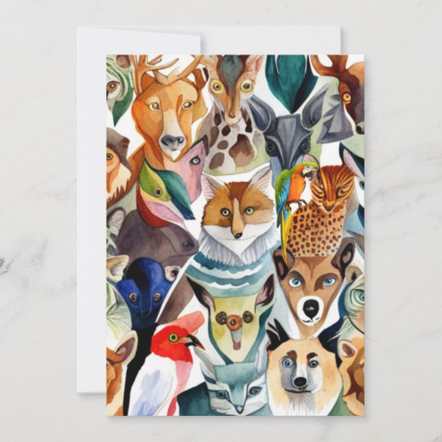 Amazing Animals Holiday Card (Front)