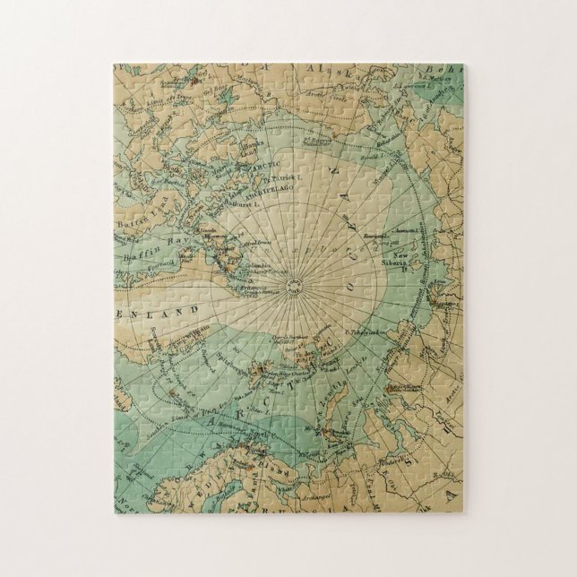Amazing Arctic circle map Jigsaw Puzzle (Vertical)