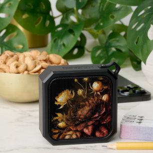 Amazing Arrangement Rust Accent Vintage Flowers Bluetooth Speaker