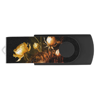 Amazing Arrangement Rust Accent Vintage Flowers Flash Drive