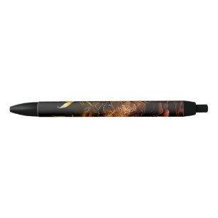 Amazing Arrangement Rust Accent Vintage Flowers Pen