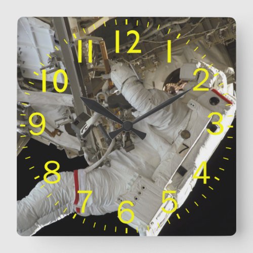 Amazing Astronaut Square Wall Clock