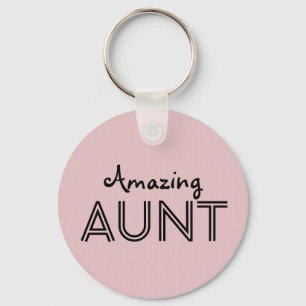 Amazing AUNT Custom Name Keychain Gift for Her