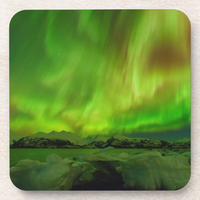 Amazing Aurora Beverage Coaster (Front)