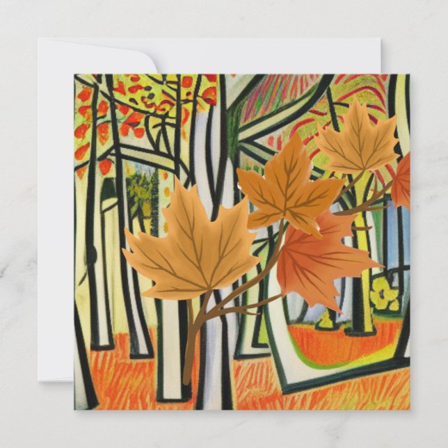 Amazing Autumn Holiday Card (Front)