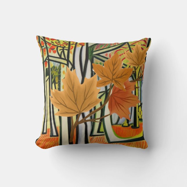 Amazing Autumn Throw Pillow (Front)