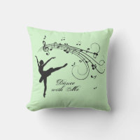 Amazing Ballerina Dancing with Music Green