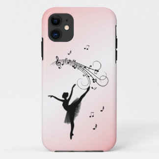 Amazing Ballerina Dancing with Music Pink iPhone 11 Case