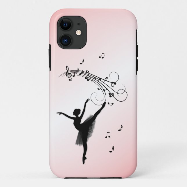 Amazing Ballerina Dancing with Music Pink Case-Mate iPhone Case (Back)