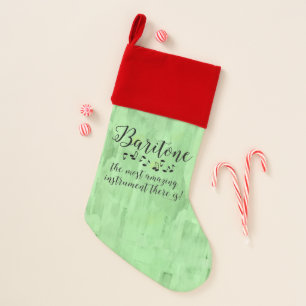 Amazing Baritone Christmas Stocking