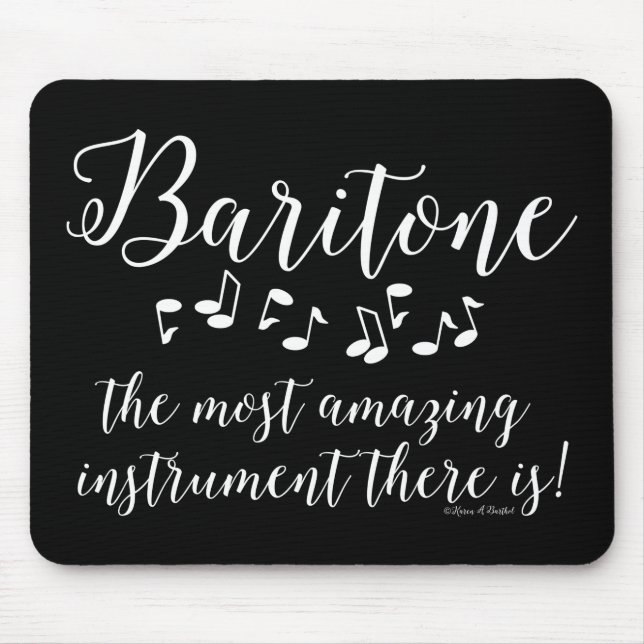 Amazing Baritone  Mouse Pad (Front)