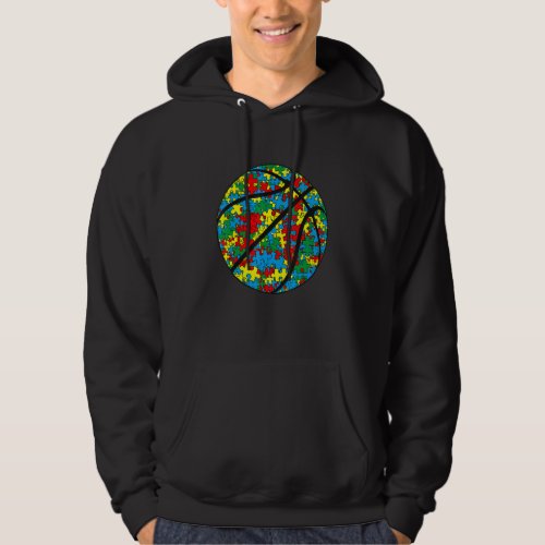 Amazing Basketball Autism Sport Autism Awareness K Hoodie