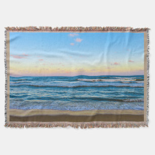 amazing beach day throw blanket