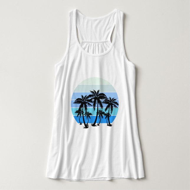 Amazing beach design  tank top (Design Front)
