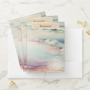 Amazing Beach Scene Pocket Folder