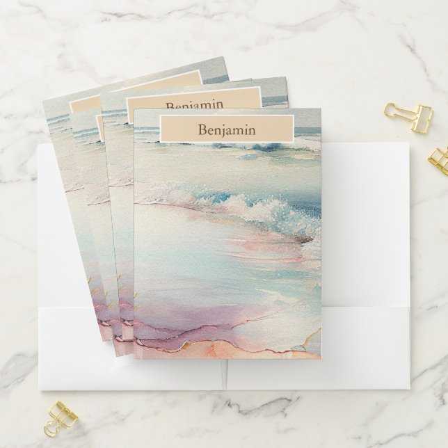 Amazing Beach Scene Pocket Folder (In Situ)