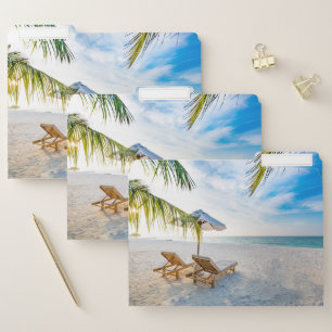 Amazing Beach Sunset File Folder
