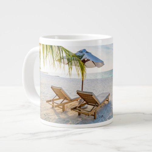 Amazing Beach Sunset Giant Coffee Mug