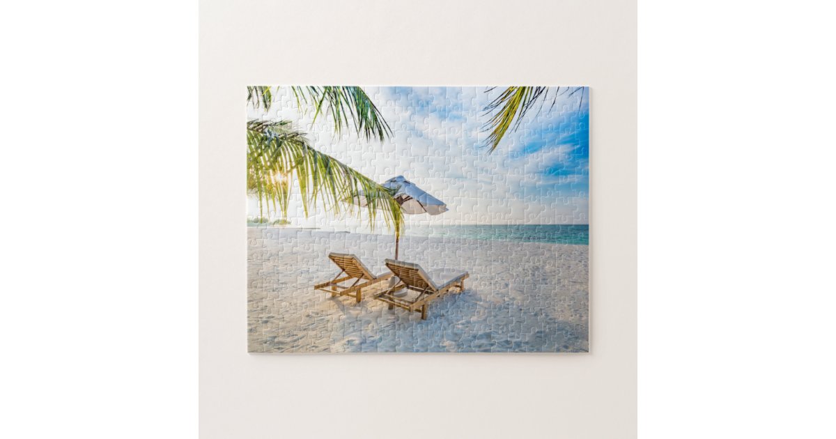 Amazing Beach Sunset Jigsaw Puzzle | Zazzle